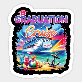 Graduation Cruise 2024 Summer vacation Gift For Men Women Sticker